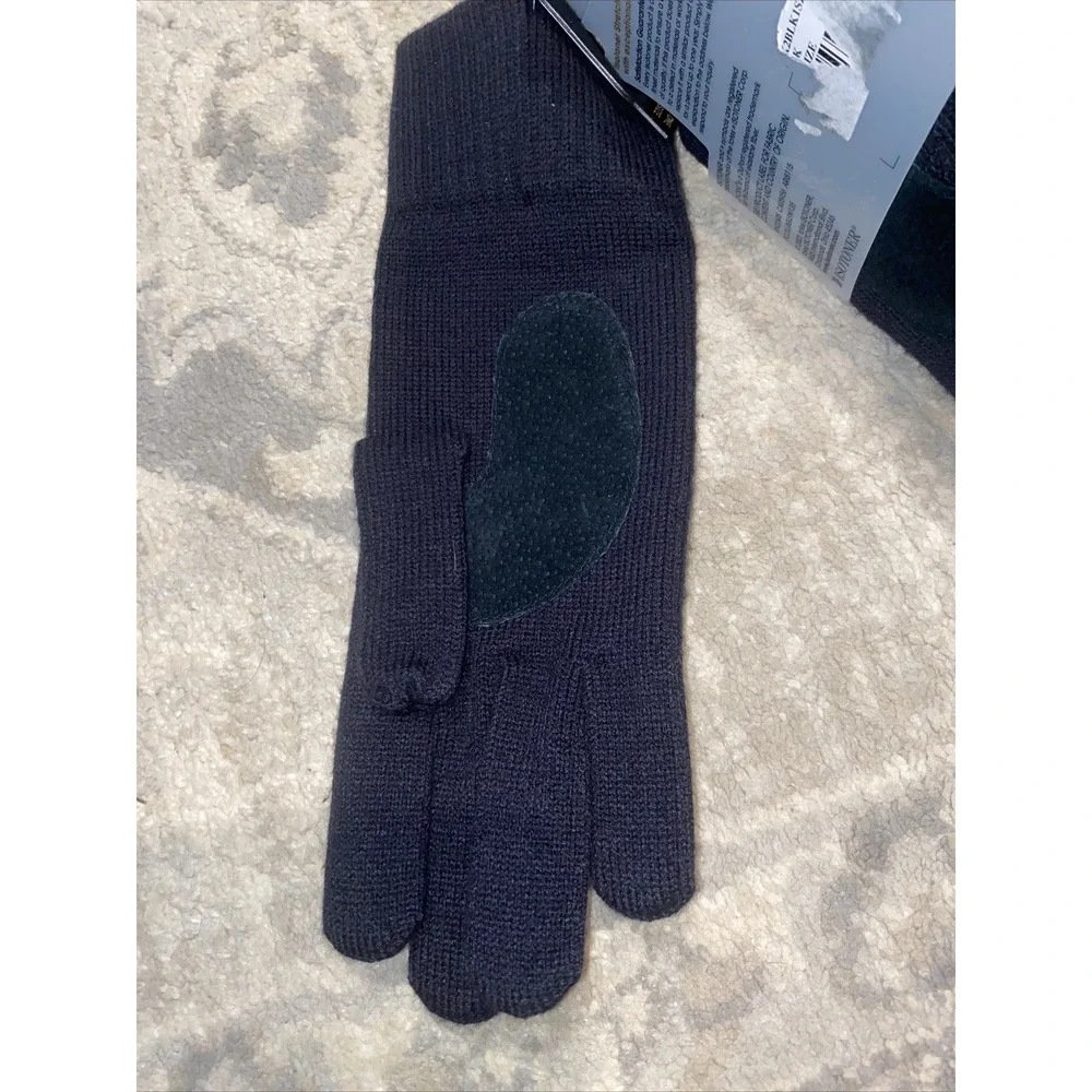 New Women's Isotoner Stretch Acrylic Blend Black  Gloves‎ One Size - Picture 6 of 6